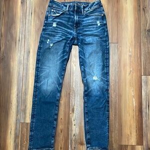 Men’s American Eagle Gently Distressed Slim Cut Blue Jeans Size 28/32 Airflex360